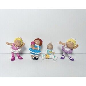 VTG 1984 Cabbage Patch Dolls  Miniature Figurine Toys, Vintage Variety Lot of 4